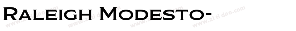 Raleigh Modesto字体转换